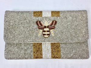 Queen Bee Beaded Clutch