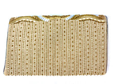 Load image into Gallery viewer, Gold Beaded Clutch