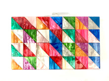 Load image into Gallery viewer, Multicolor Acrylic Box Clutch