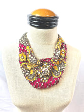 Load image into Gallery viewer, Beaded Chiffon Scarf Necklace