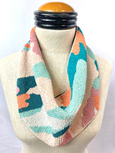 Load image into Gallery viewer, Camo Beaded Scarf Necklace