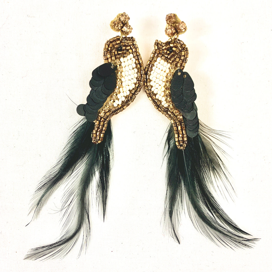Birds of a Feather Gold/Ivory/Black